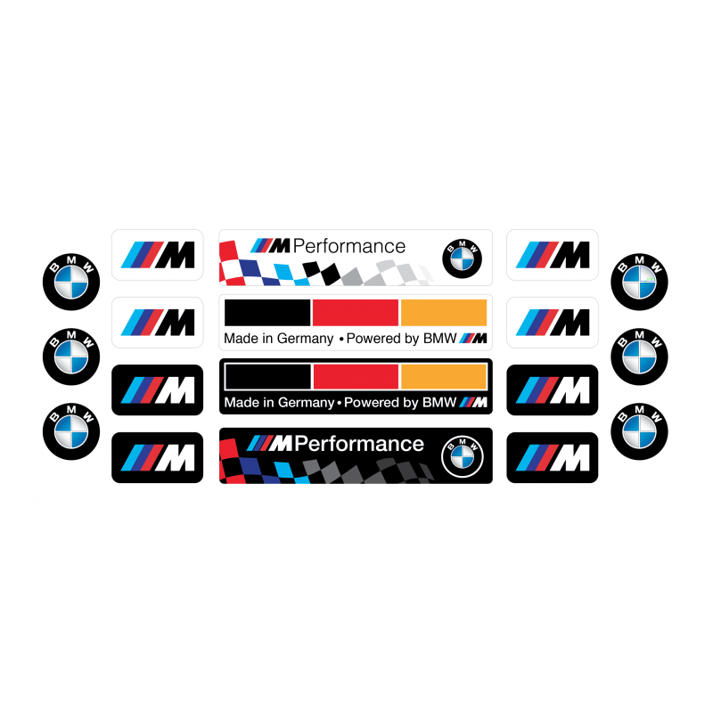 BMW GEL adesivos x18