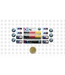 BMW GEL Stickers decals x18