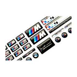 BMW GEL Stickers decals x27