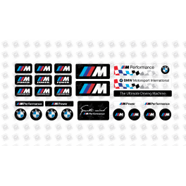 BMW GEL Stickers decals x27