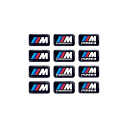 BMW M GEL Aufkleber x12