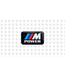 BMW M POWER GEL Stickers decals (Compatible Product)