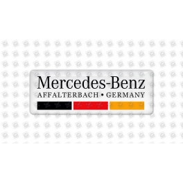Mercedes germany GEL Stickers decals