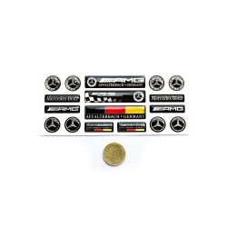 MERCEDES 3D GEL Adesivi x18