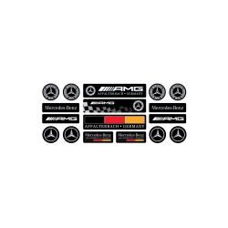 MERCEDES 3D GEL Autocollant x18
