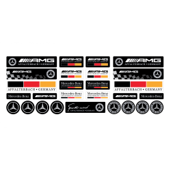 MERCEDES 3D GEL Autocollant x27