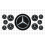MERCEDES 3D GEL Stickers decals x11 (Compatible Product)
