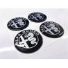 Alfa Romeo Wheel centre Gel Badges Autocollant x4