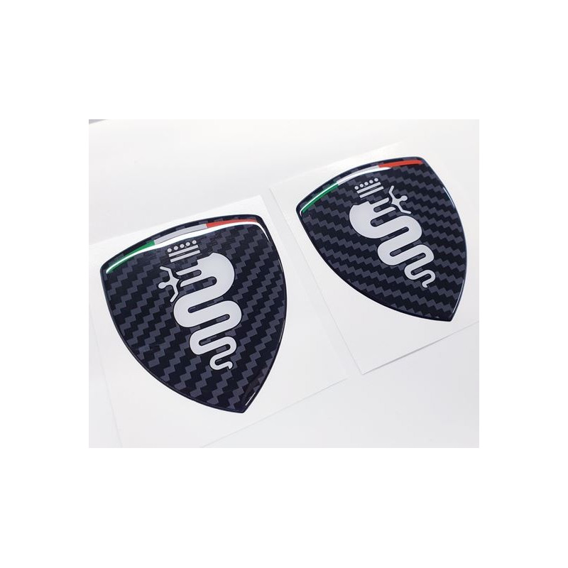 Alfa Romeo gel wing Badges 100mm decals