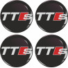 AUDI TTS Wheel centre Gel Badges Adesivi x4