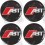 AUDI ABT Wheel centre Gel Badges Stickers decals x4 (Compatible Product)