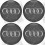 AUDI Wheel centre Gel Badges Stickers decals x4 (Compatible Product)