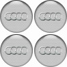 AUDI Wheel centre Gel Badges Stickers decals x4