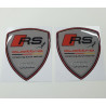 Audi Quattro Wing Panel Badges 80mm Adesivi