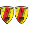 Audi S-LINE Wing Panel Badges 80mm decals