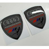 Audi Quattro Wing Panel Badges 80mm decals