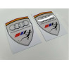 Audi Quattro Wing Panel Badges 80mm adesivos