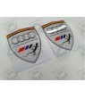 Audi Quattro Wing Panel Badges 80mm Stickers decals