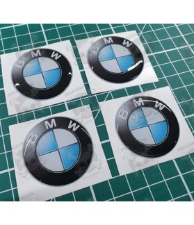 BMW Wheel centre Gel Badges Stickers decals x4