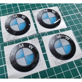 BMW Wheel centre Gel Badges Stickers decals x4