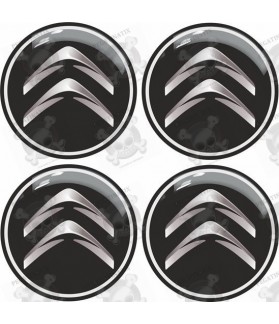 Citroen Wheel centre Gel Badges Stickers decals x4