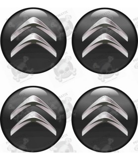Citroen Wheel centre Gel Badges Stickers decals x4