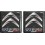 Citroen Wing Panel Badges 50mm Stickers decals (Compatible Product)