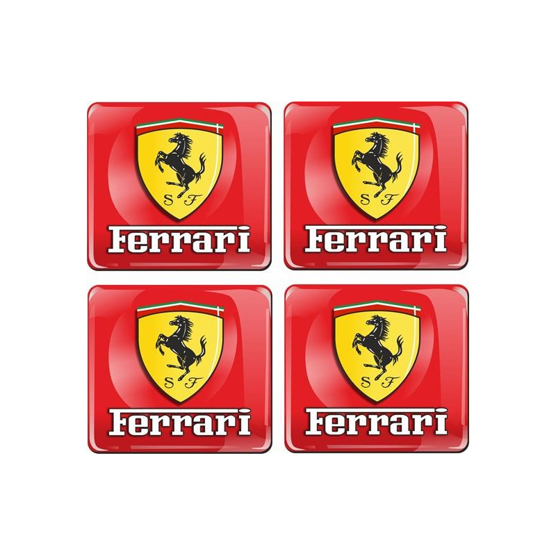 Ferrari gel Badges decals