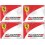 Ferrari gel Badges adesivos (Produto compatível)