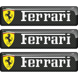 Ferrari gel Badges Adesivi 55mm x3