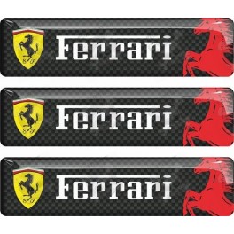 Ferrari gel Badges Adesivi 55mm x3