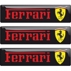 Ferrari gel Badges decals 55mm x3