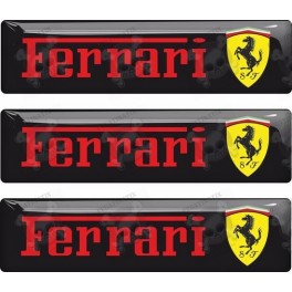 Ferrari gel Badges Autocollant 55mm x3