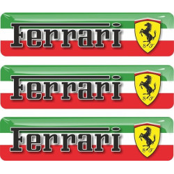 Ferrari gel Badges Adesivi 55mm x3