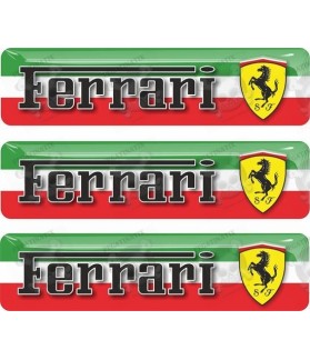Ferrari gel Badges adhesivos 55mm x3 (Producto compatible)