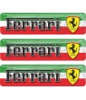Ferrari gel Badges Autocollant 55mm x3