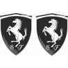 Ferrari gel Badges decals 80mm