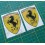 Ferrari gel Badges adesivos 80mm x2 (Produto compatível)