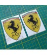 Ferrari gel Badges adesivos 80mm x2
