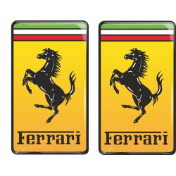 Ferrari gel Badges decals 80mm x2