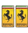 Ferrari gel Badges Adesivi 80mm x2