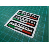 Abarth gel Badges adhesivos 55mm x3