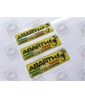 Abarth gel Badges Autocollant 55mm x3
