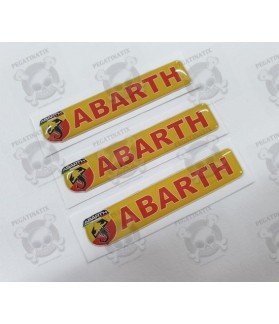 Abarth gel Badges Adesivi 55mm x3 (Prodotto compatibile)