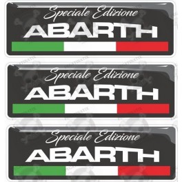 Abarth gel Badges Autocollant 55mm x3