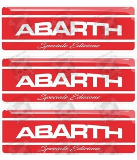 Abarth gel Badges Autocollant 55mm x3 (Produit compatible)