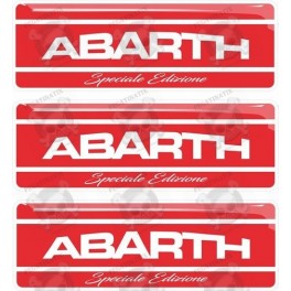 Abarth gel Badges adhesivos 55mm x3