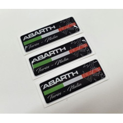Abarth gel Badges adhesivos 55mm x3
