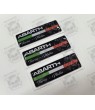 Abarth gel Badges Stickers decals 55mm x3