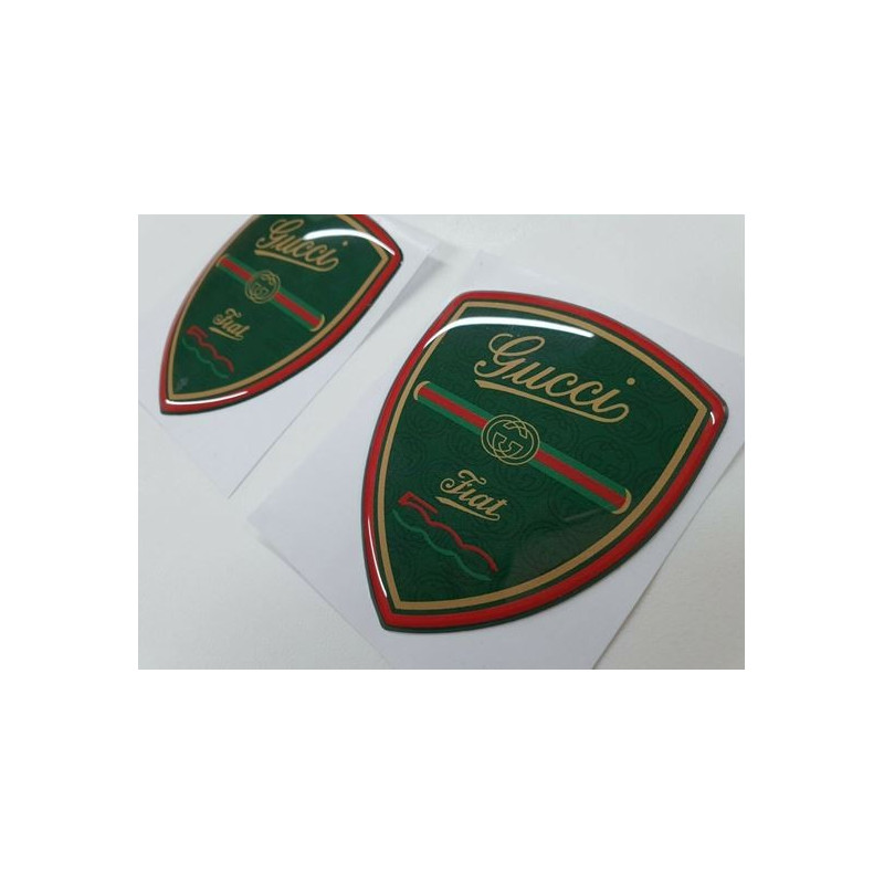 Fiat 500 Gucci edition gel 70mm Aufkleber